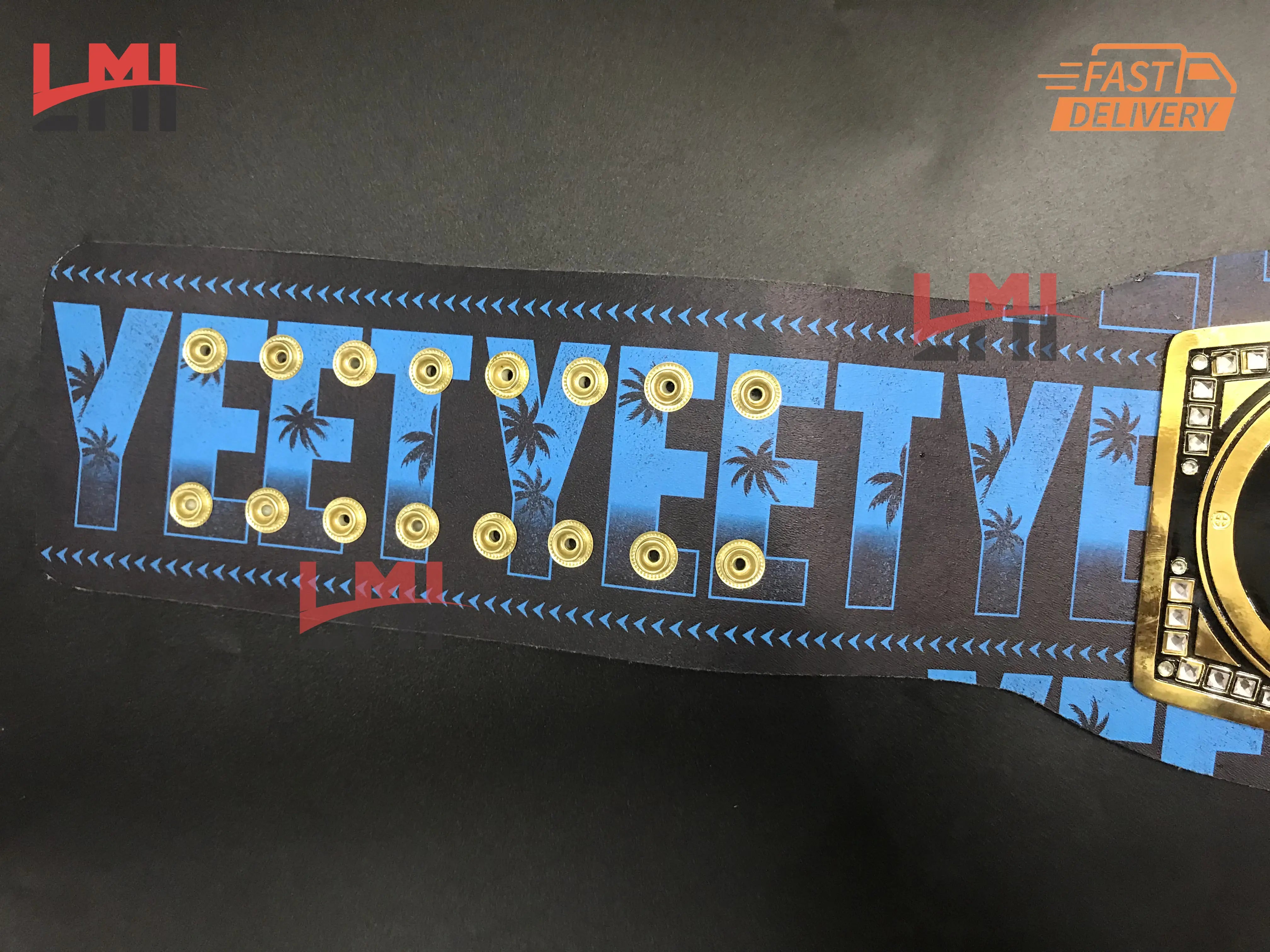 Custom Yeet Jey Uso Championship Belt Wrestling Belt 2mm Brass 