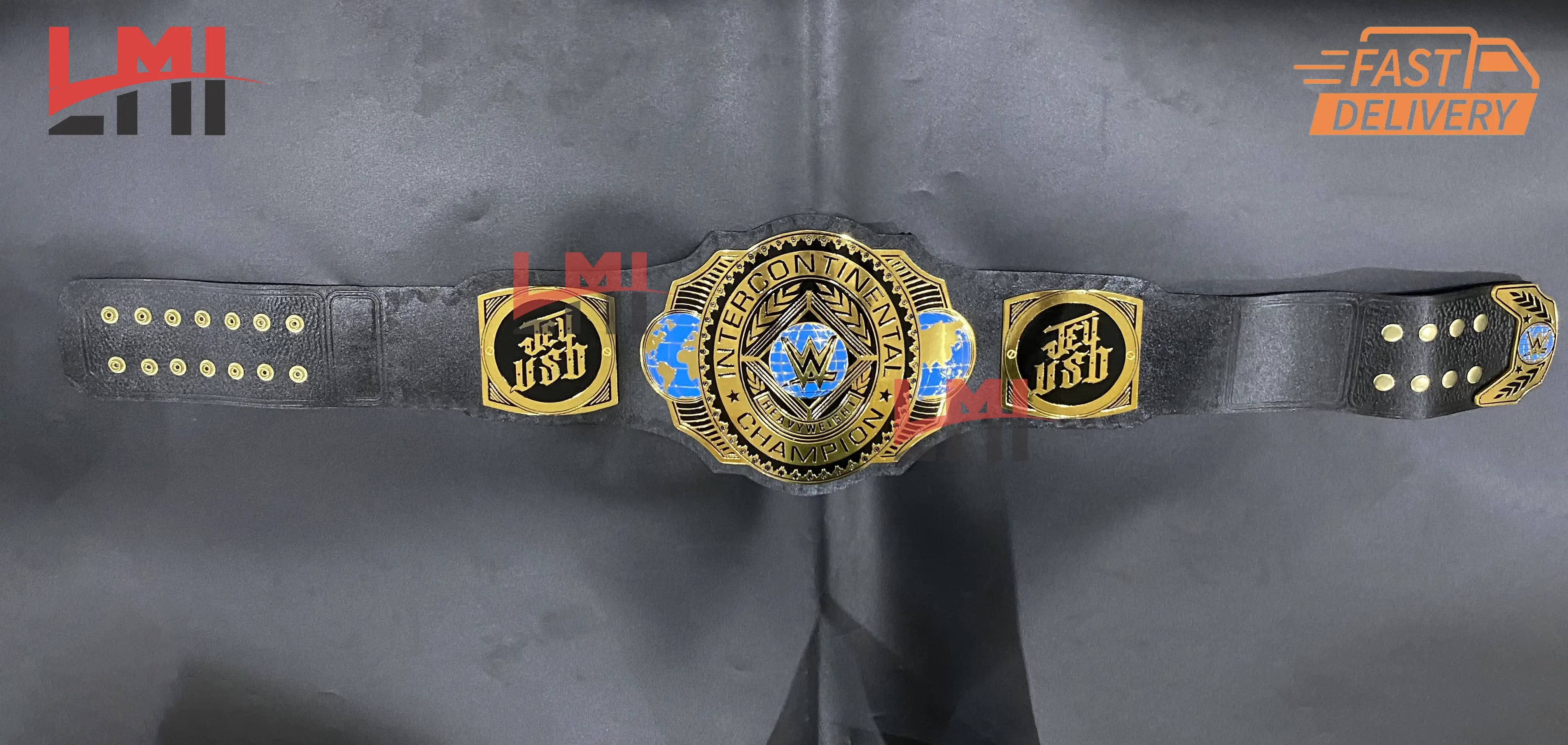 Jey Uso Yeet Intercontinental Championship Belt Wrestling Belt 2mm Brass 
