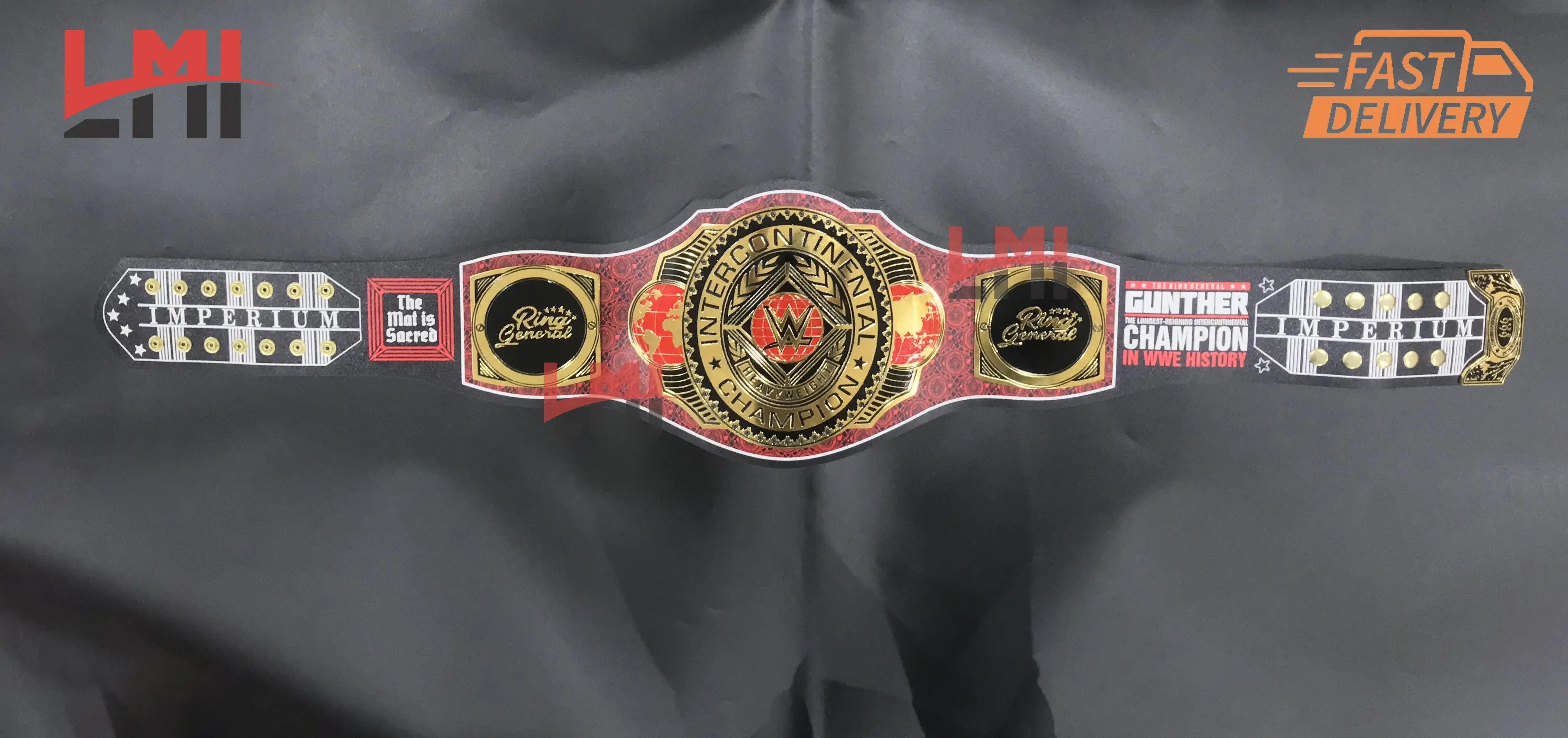 Gunther 666 Days Signature Series Championship Title Belt 4mm Brass - LMI Championship Belts