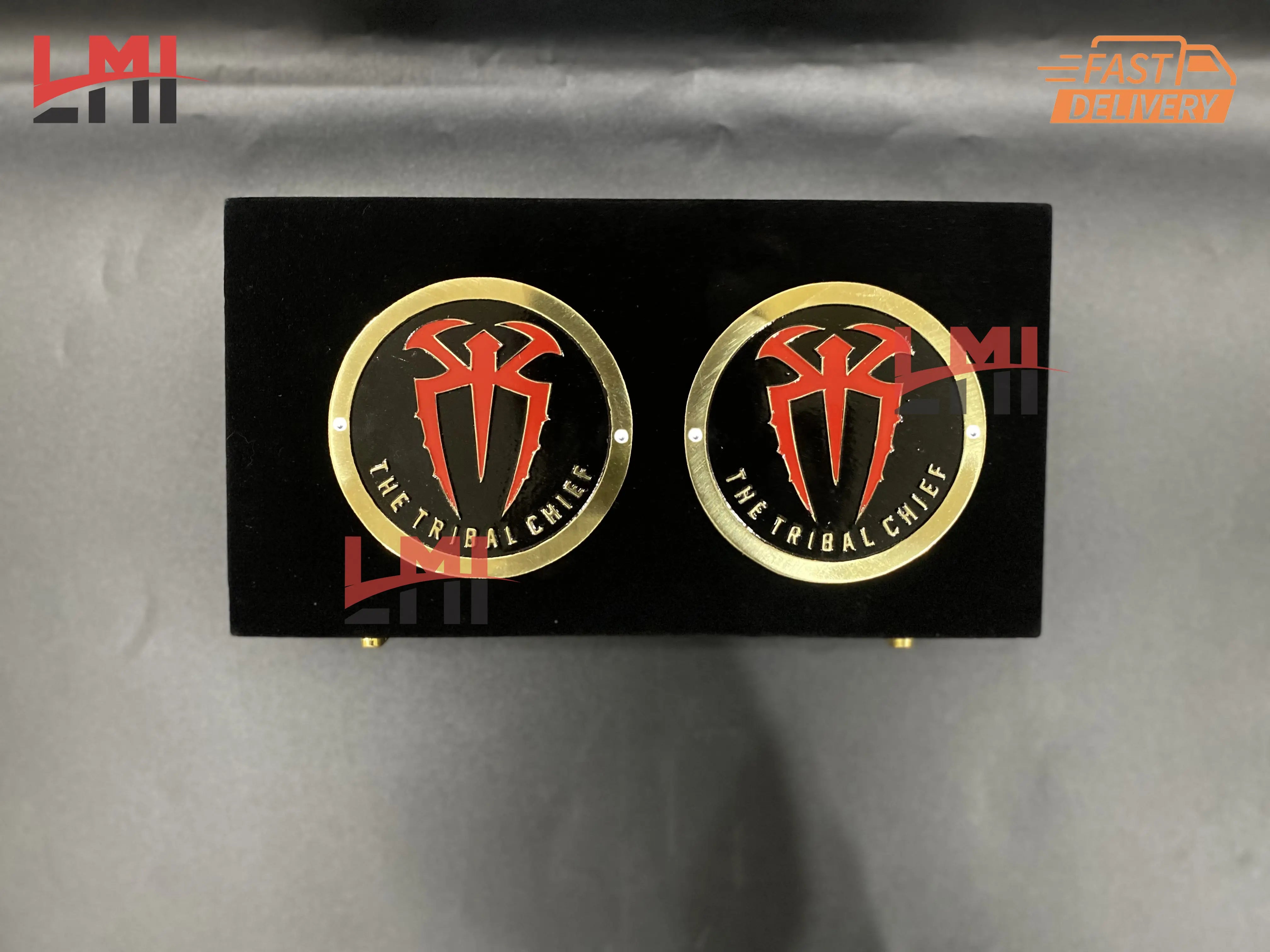 WWE Roman Reigns Tribal Chief Signature Black Side Plates 4mm 