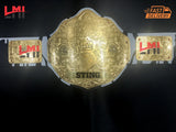 Custom Tribute to Sting Big Gold World Heavyweight Championship Belt 2mm Brass - LMI Championship Belts