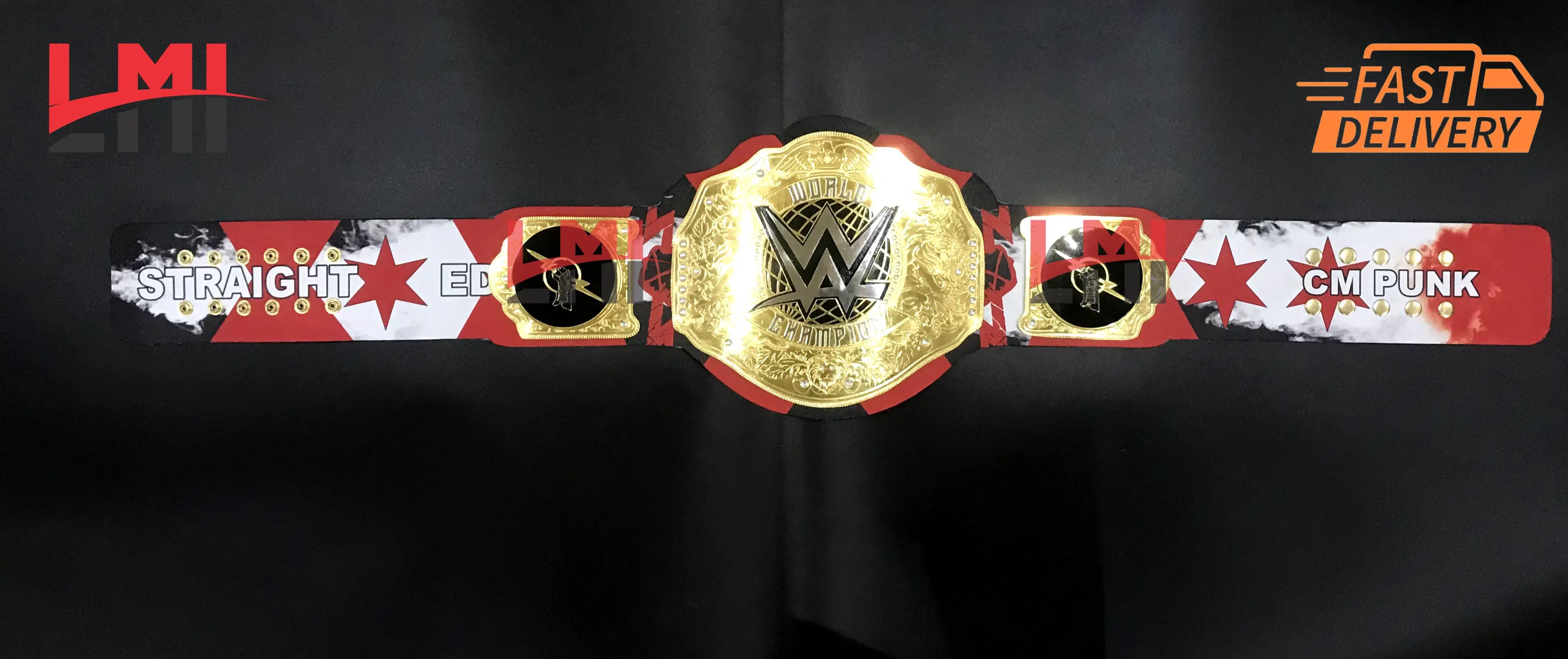 Custom CM Punk World Heavyweight Replica Championship Belt 2mm Brass 