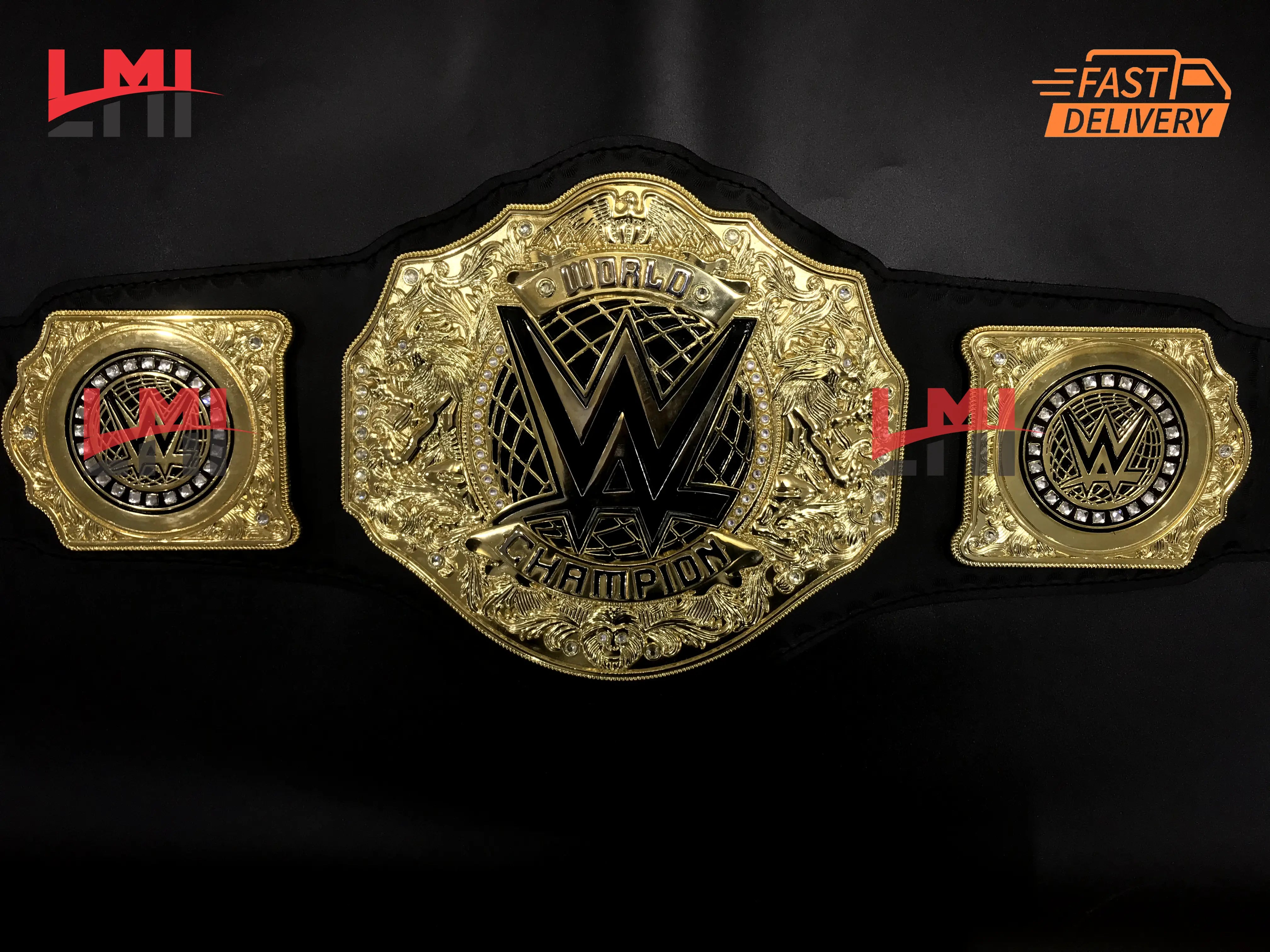 New World Heavyweight Championship Belt Replica Wrestling belt 6mm Diecast - LMI Championship Belts