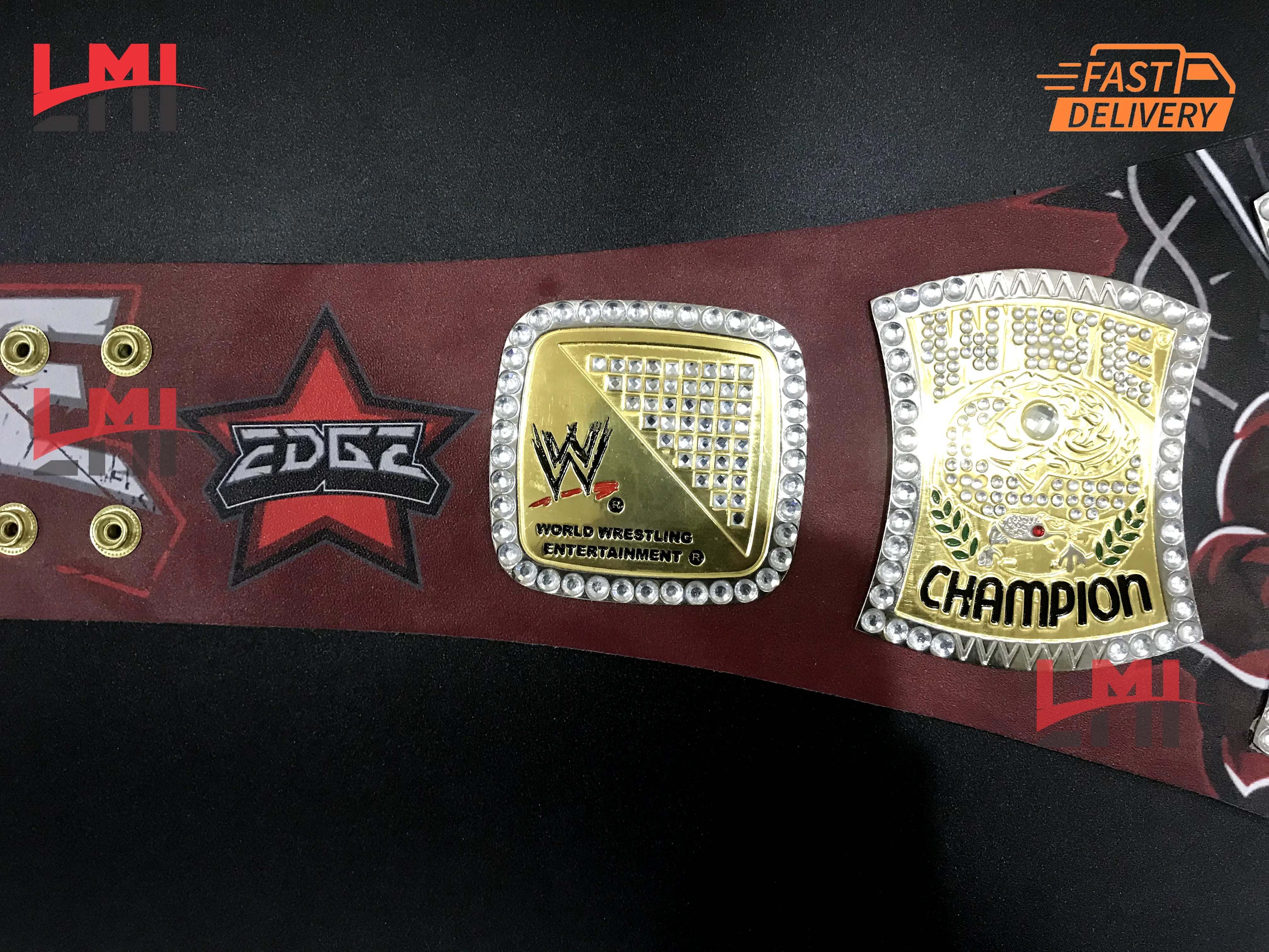 Edge Rated R Spinner World Heavyweight Championship Belt Wrestling Title Replica Belt - LMI Championship Belts
