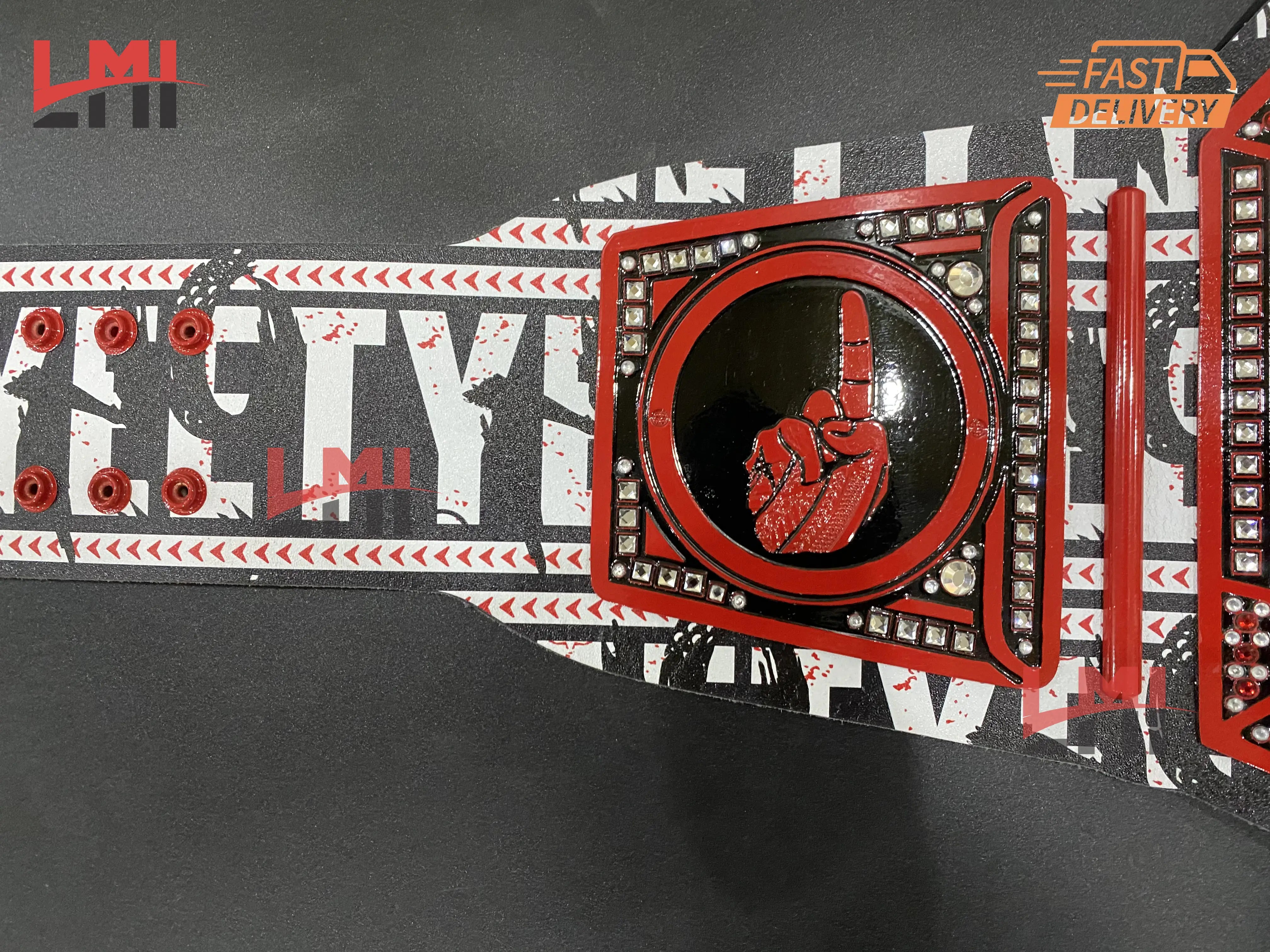Custom No Yeet Championship Wrestling Belt 2mm Brass - LMI Championship Belts