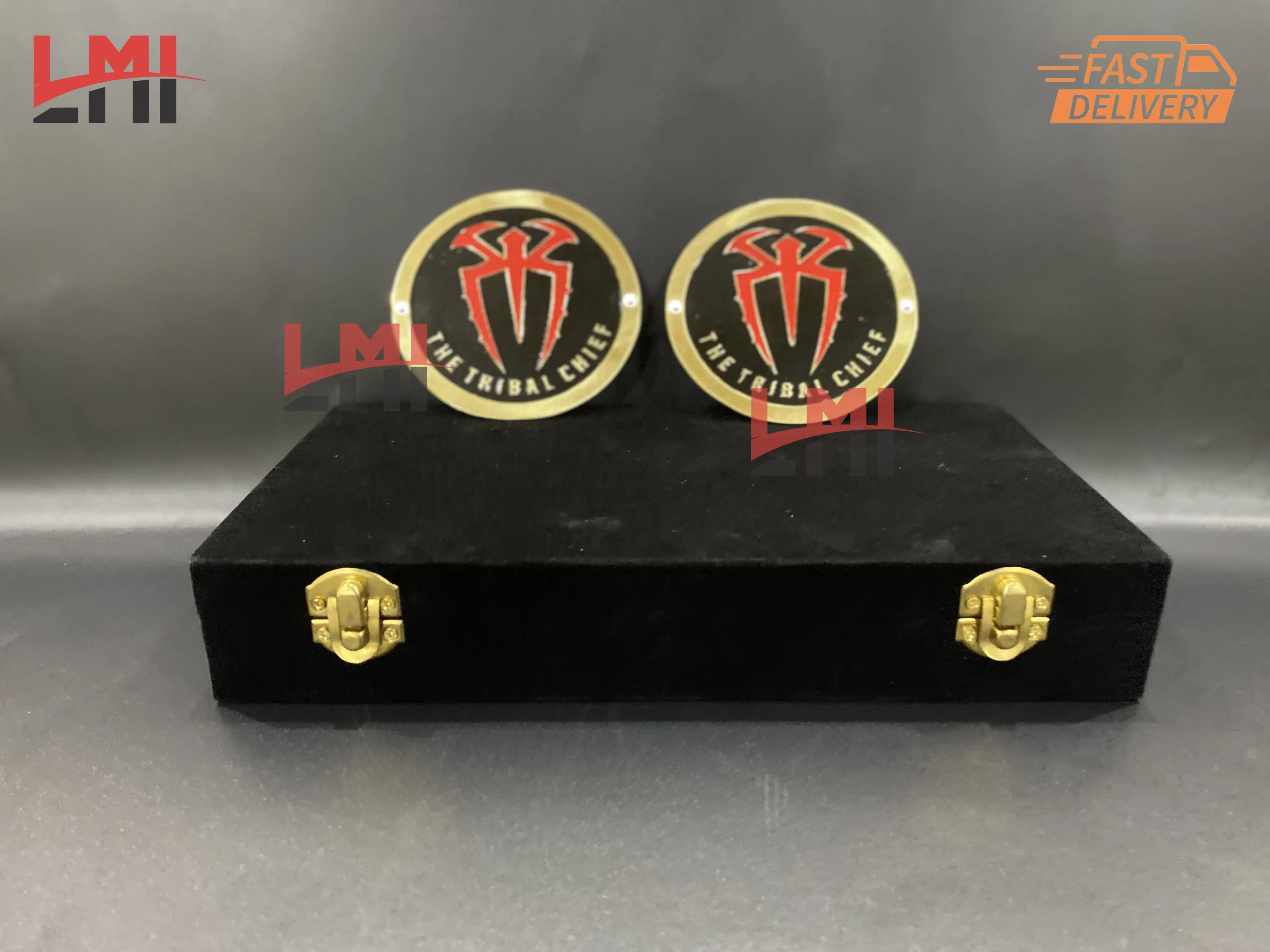 WWE Roman Reigns Tribal Chief Signature Black Side Plates 4mm 