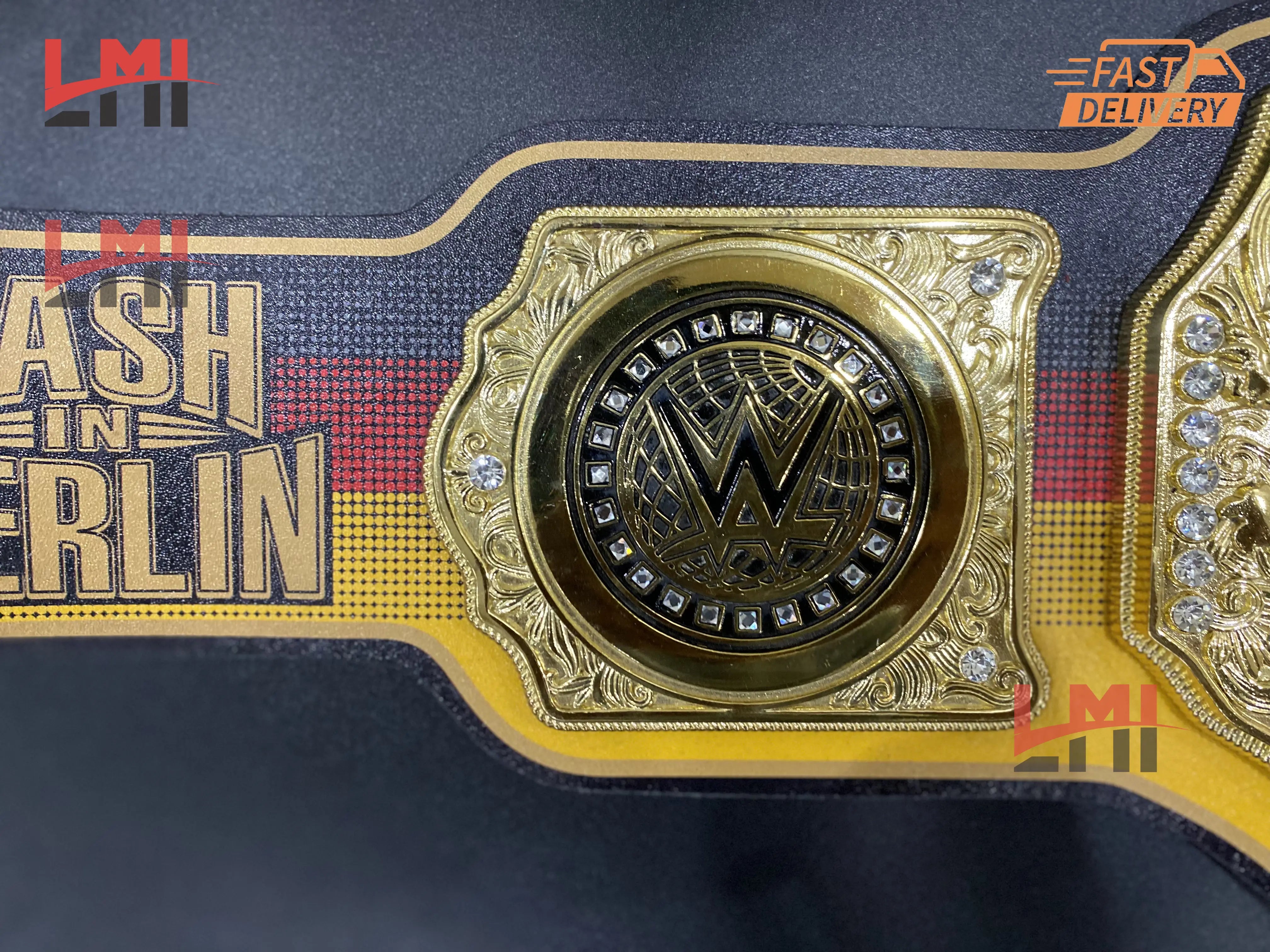 Bash in Berlin World Heavyweight Championship Belt Replica Title Wrestling Belt 6mm 