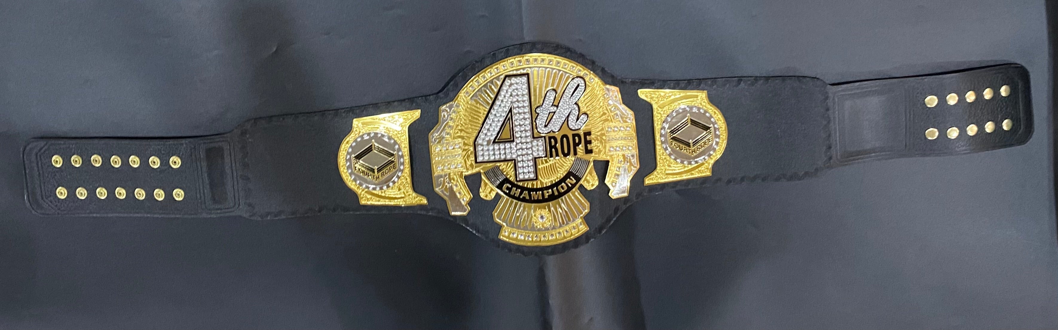 4th rope world heavyweight championship belt 2mm Brass 