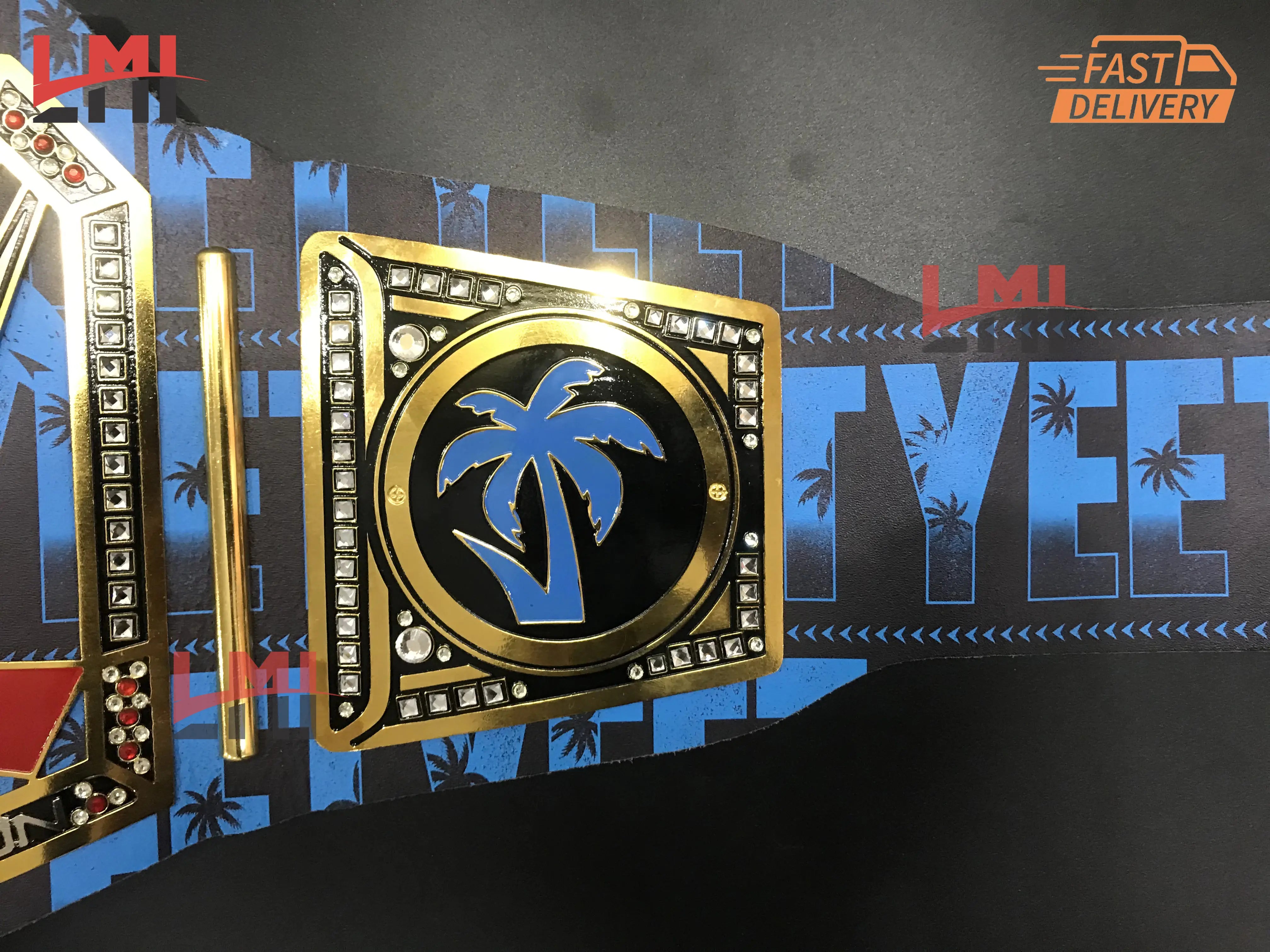 Custom Yeet Jey Uso Championship Belt Wrestling Belt 2mm Brass 