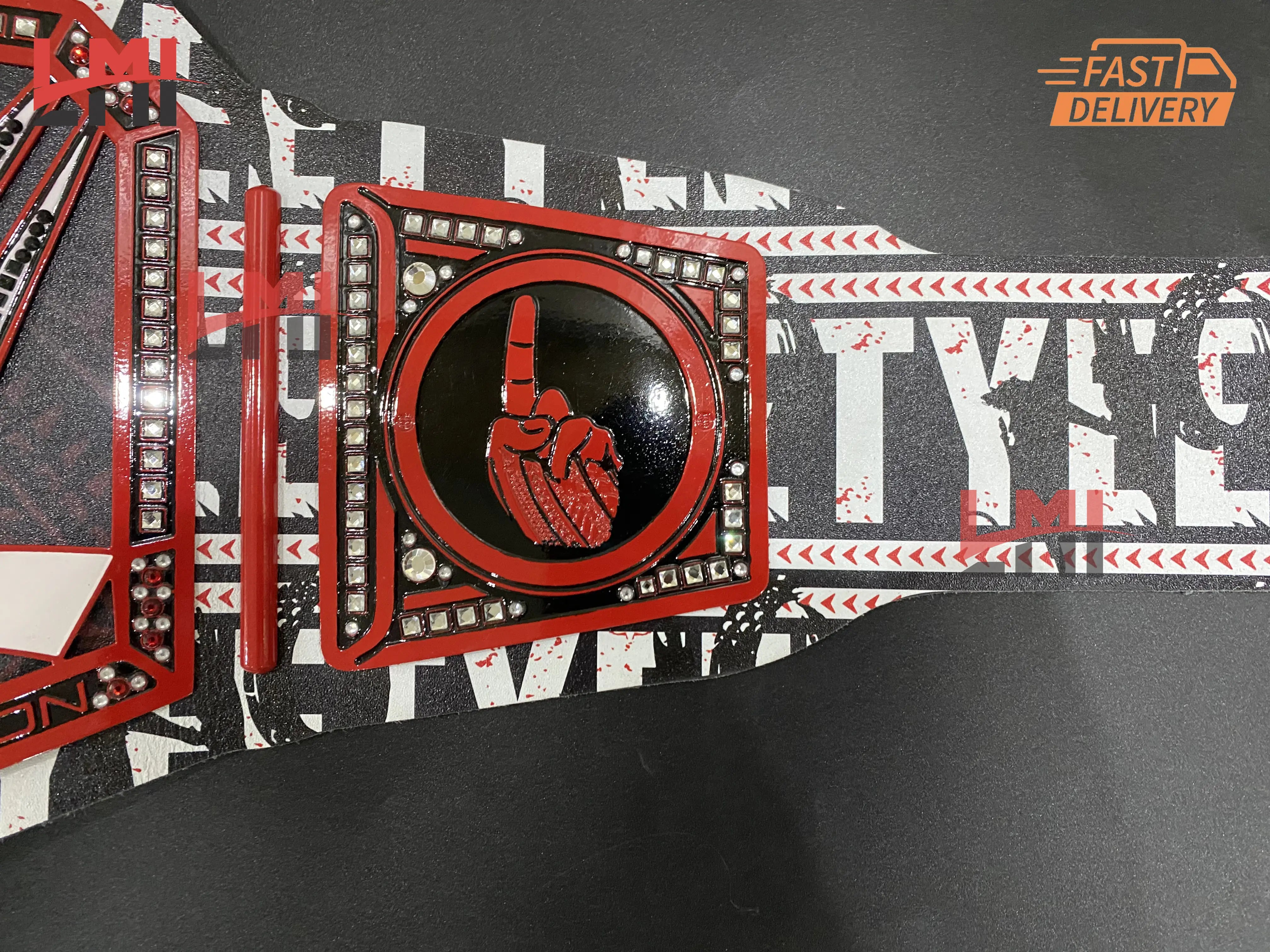 Custom No Yeet Championship Wrestling Belt 2mm Brass - LMI Championship Belts