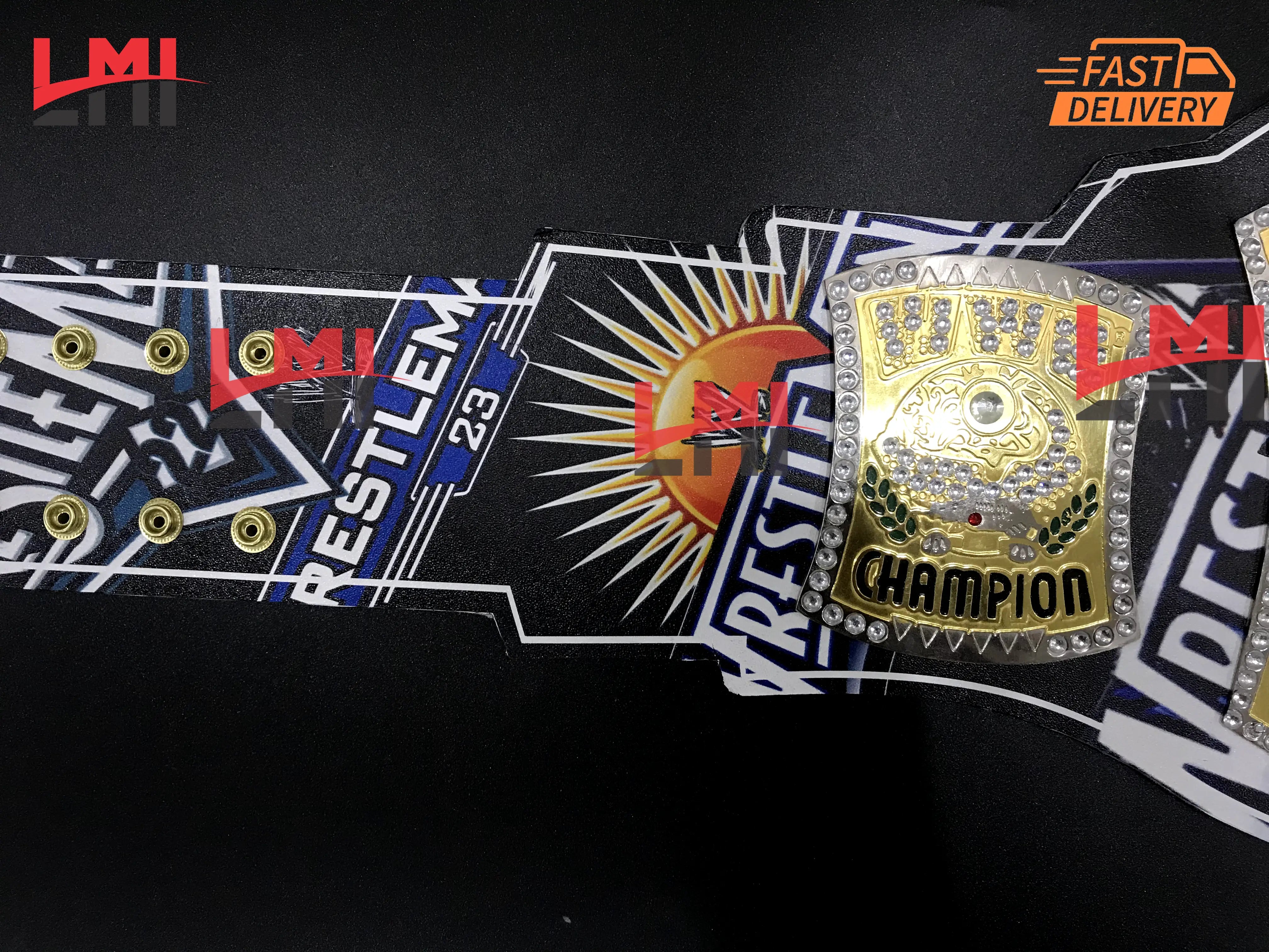Wrestlemania 40 Spinner World Heavyweight Championship Belt - LMI Championship Belts