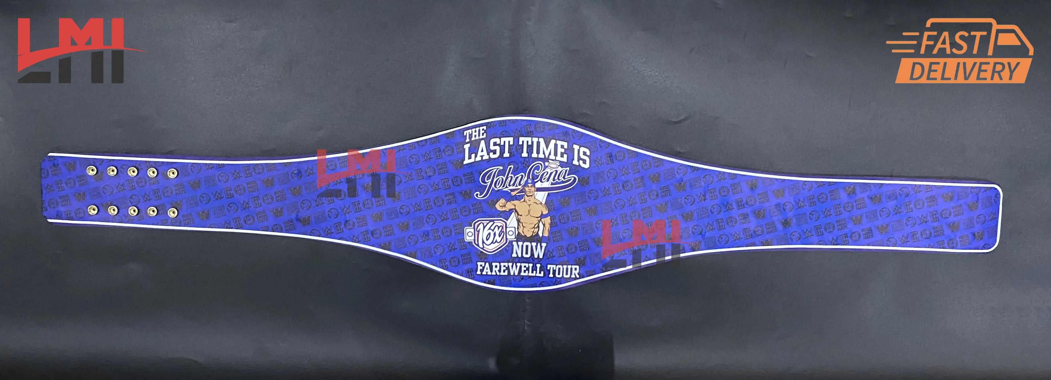 John Cena Farewell Tour 2025 Los Angeles Spinner Championship Belt Replica Wrestling 2mm Brass 