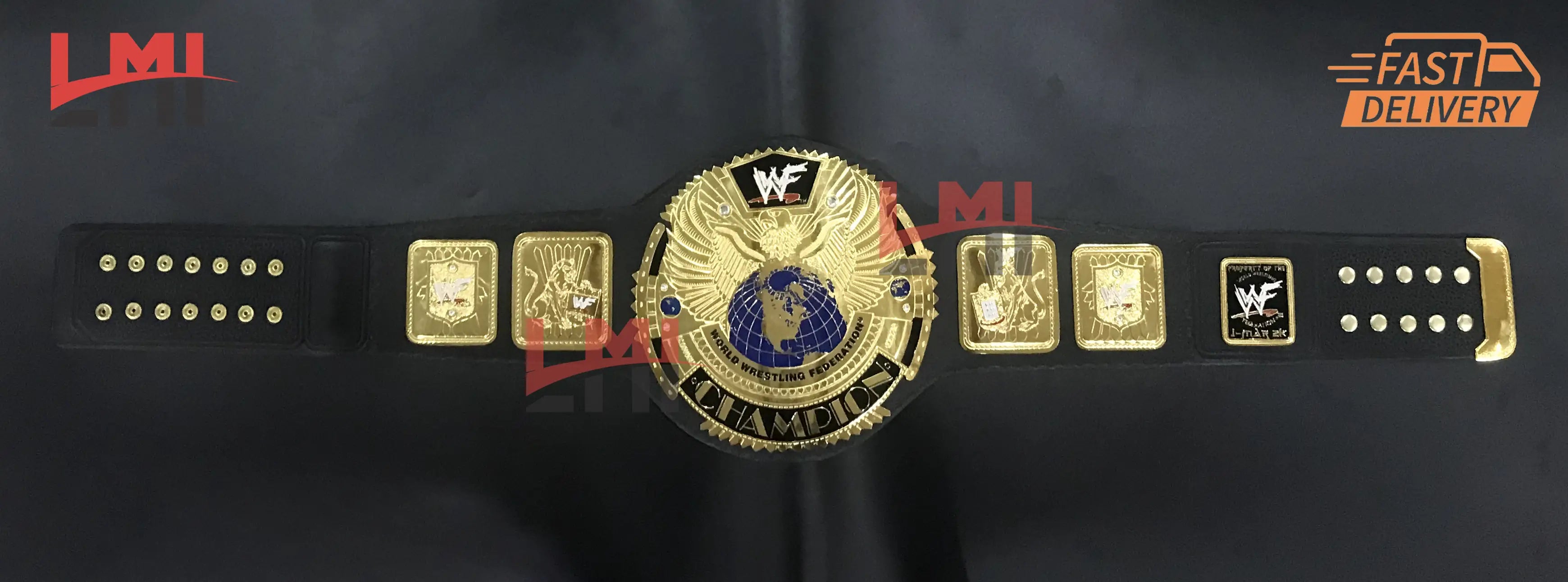 WWF Big Eagle Championship Belt Wrestling Replica Belt 2mm - LMI Championship Belts