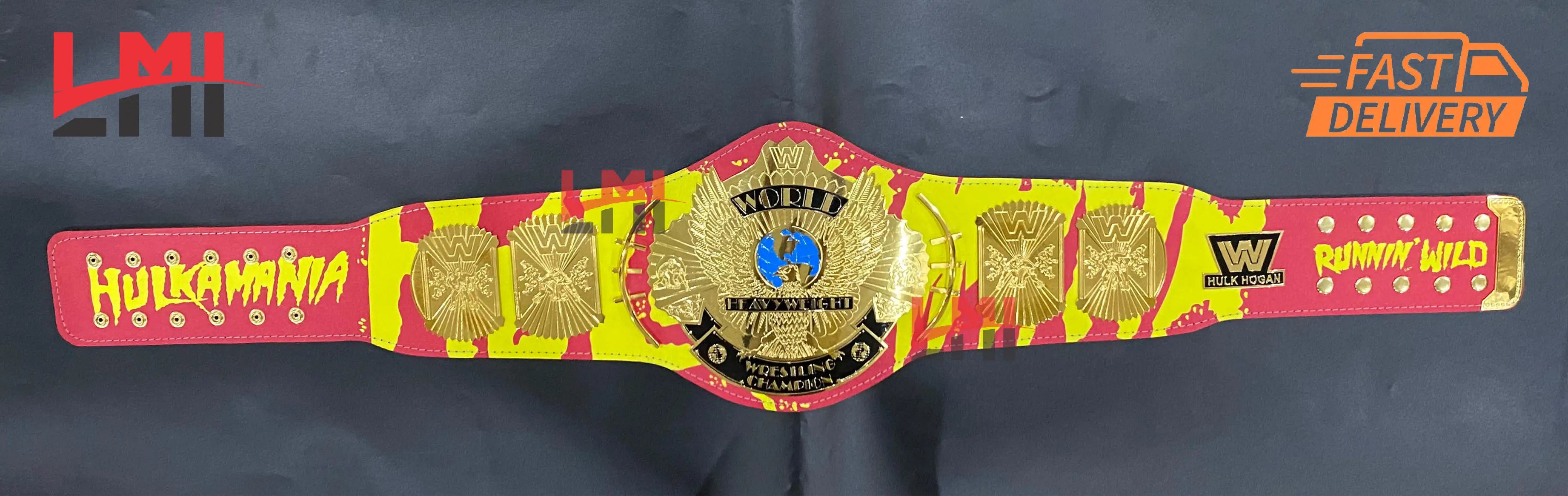 Tribute Hulk Hogan Winged Eagle Championship Belt Title Wrestling Belt 