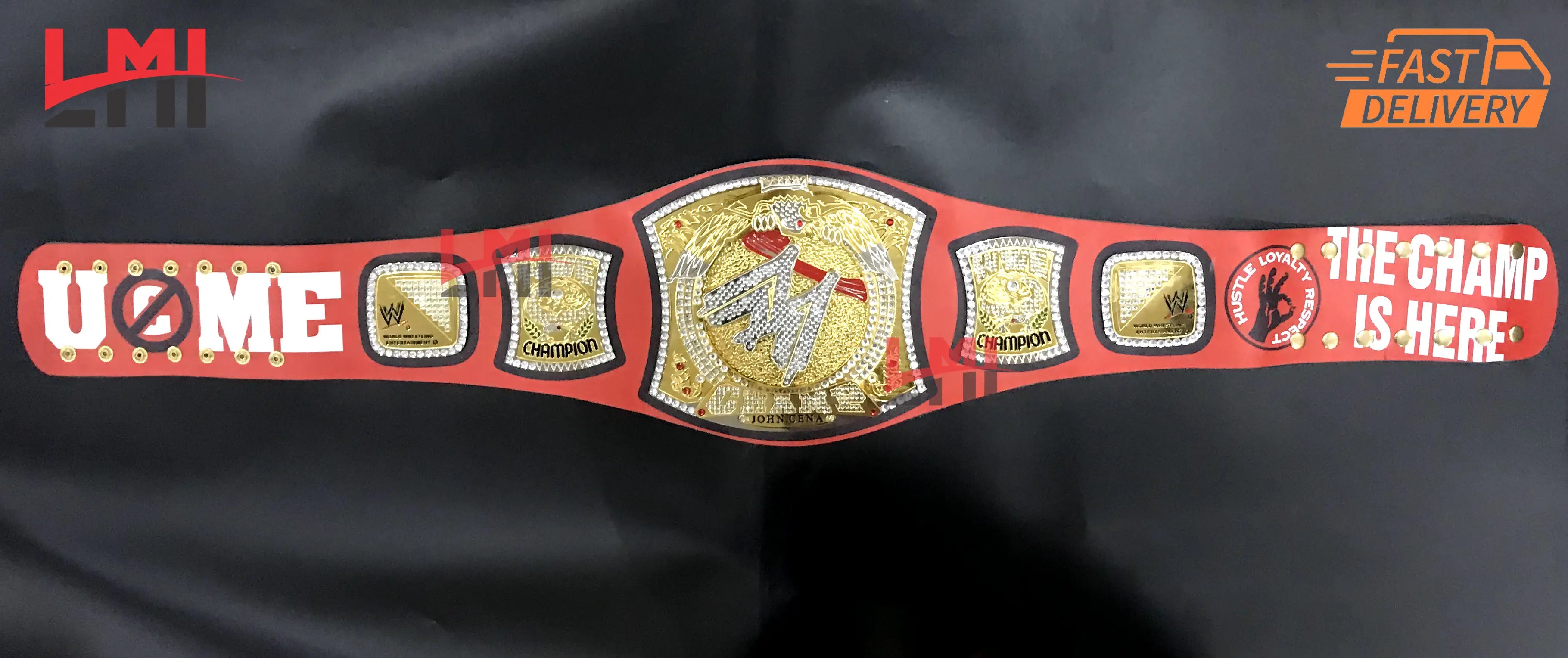 WWE John Cena Spinner World Heavyweight Championship Belt 2mm Brass - LMI Championship Belts