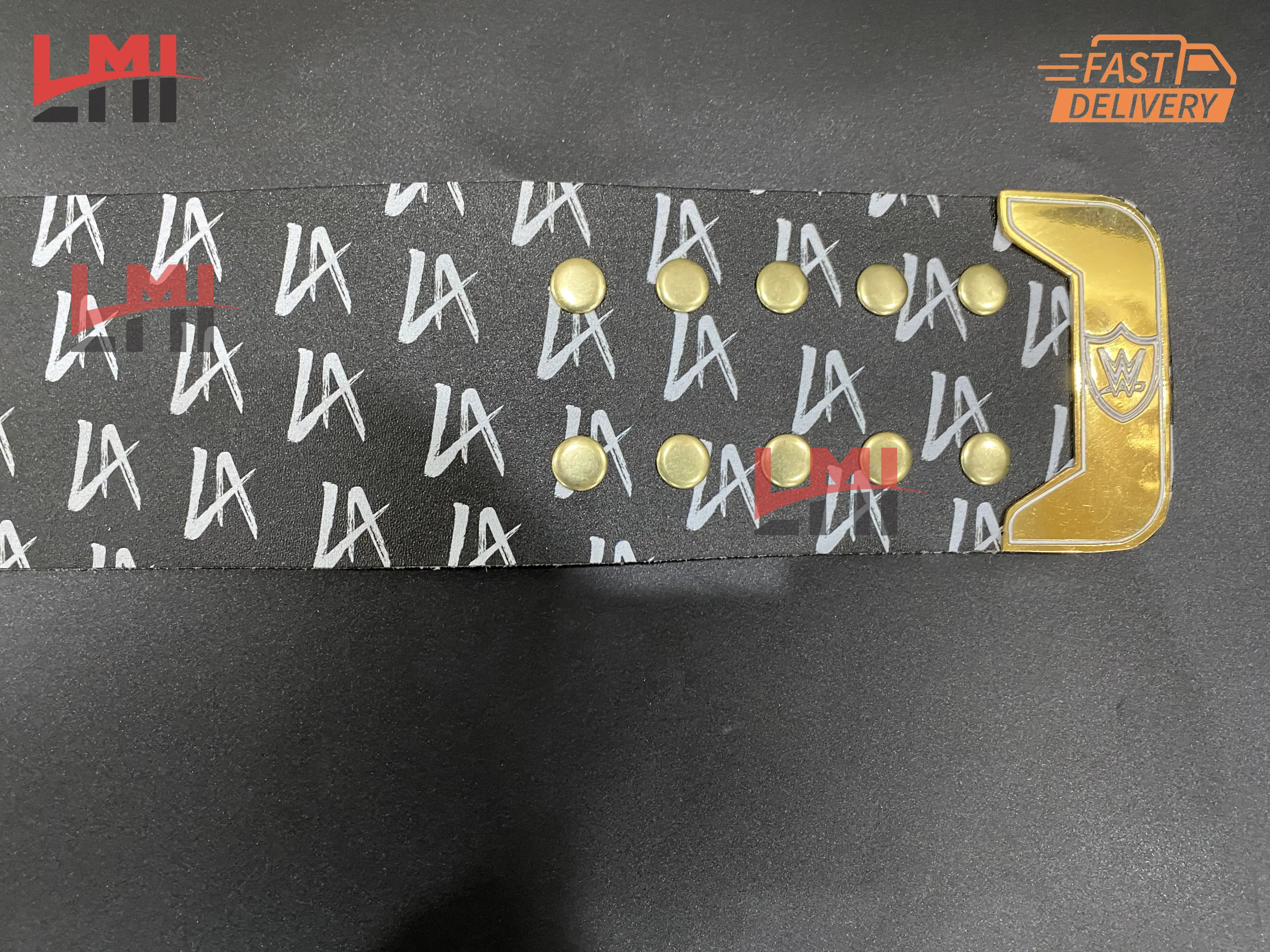WWE La Knight Signature United States Championship Belt Replica Title Wrestling Belt 4mm - LMI Championship Belts