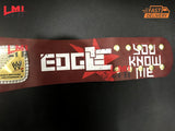 Edge Rated R Spinner World Heavyweight Championship Belt Wrestling Title Replica Belt - LMI Championship Belts