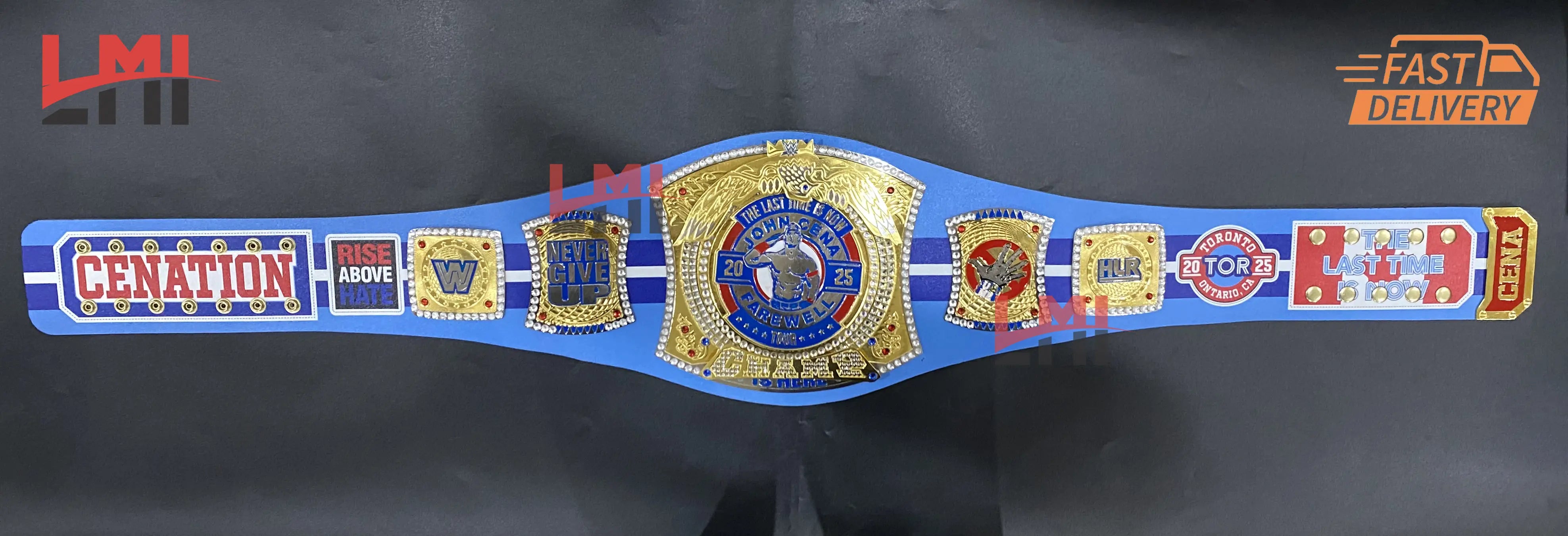 John Cena Farewell Tour 2025 Torronto Spinner Championship Belt Wrestling Brass 