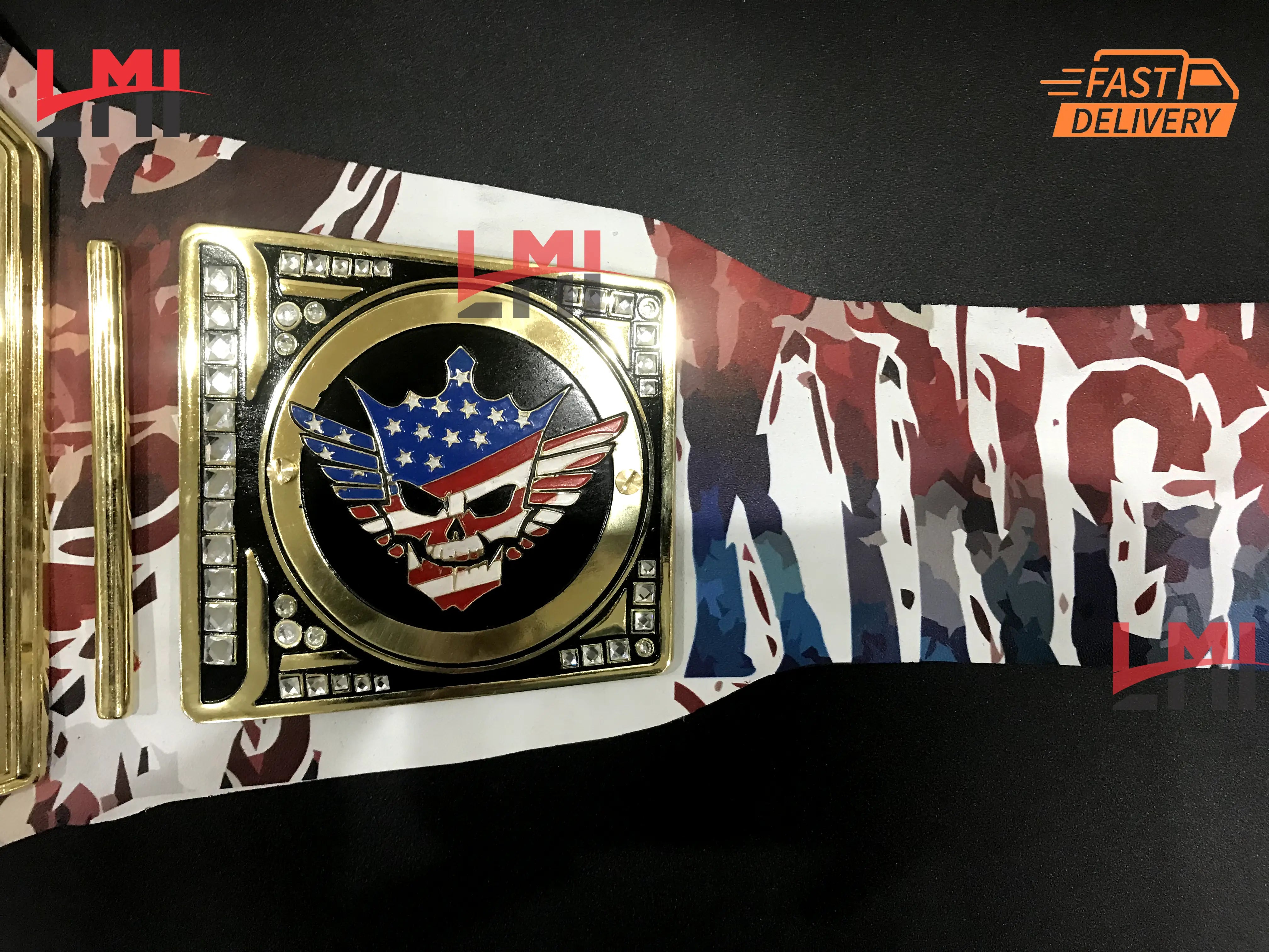 New Custom Cody Rhodes Championship Belt Wrestling Belt 4mm Diecast - LMI Championship Belts