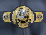 4th rope world heavyweight championship belt 2mm Brass 