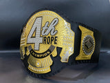 4th rope world heavyweight championship belt 2mm Brass 